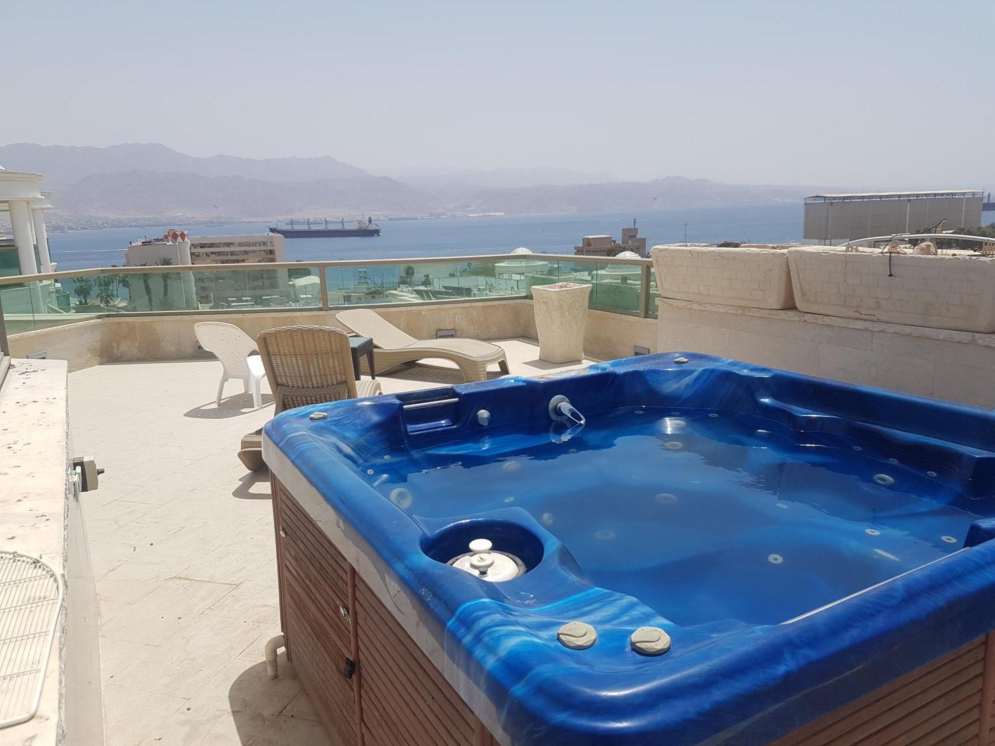 Palmore Top Luxury Penthause With Juccuzi First Line Of The Seaside Eilat Exterior foto