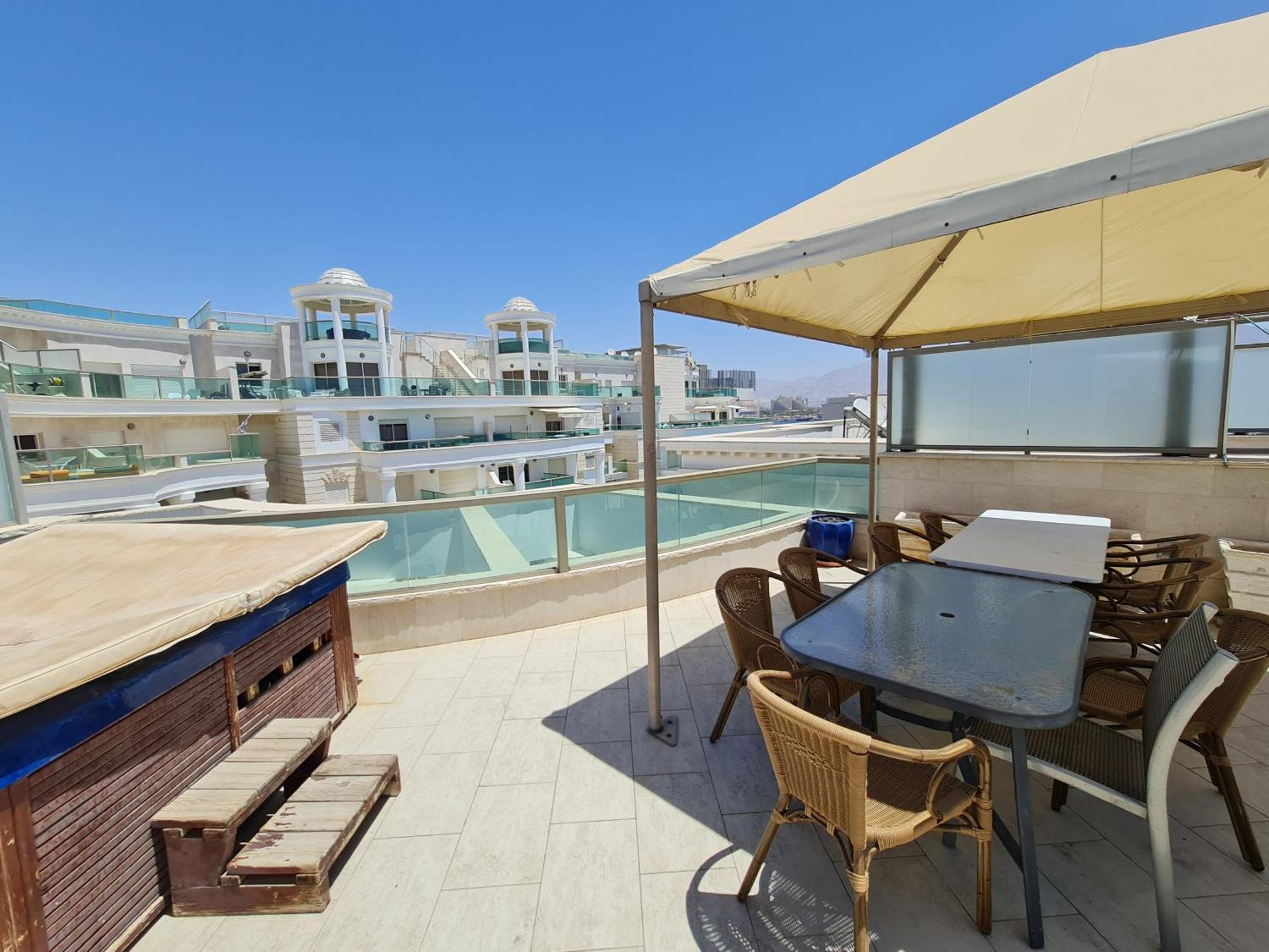 Palmore Top Luxury Penthause With Juccuzi First Line Of The Seaside Eilat Exterior foto